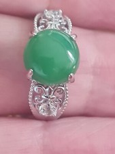 Silver jade ring for sale  BIRMINGHAM