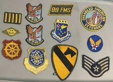 12 Parches Militares Bordados De Colección Ejército de la USAF Segunda Guerra Mundial Diferentes Artículos De Colección segunda mano  Embacar hacia Mexico