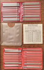 (2) Conjuntos de fios de medição de rosca Pee Dee (uma parcial) com bolsas ferramentas de maquinista  comprar usado  Enviando para Brazil