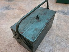 Vintage metal toolbox for sale  REDHILL