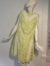 Antigo Vestido The Lilly Pulitzer Verde Midi Shift Etiqueta Branca Aplique de Renda Algodão comprar usado  Enviando para Brazil