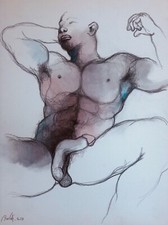 Dessin fusain homme d'occasion  Montpellier-