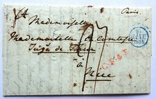 Lettre 1835 comtesse d'occasion  Plélan-le-Petit