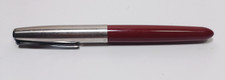 Caneta-tinteiro vintage Parker 21 vermelha e cromada 5 1/4 "JRR17 comprar usado  Enviando para Brazil