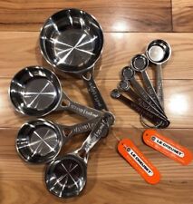 9 peças LE CREUSET colheres e copos de medição de aço inoxidável novo com etiquetas acessório de cozimento comprar usado  Enviando para Brazil