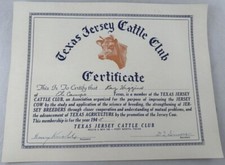 Original 1945 certificate for sale  Fort Worth