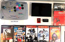Sony PlayStation 2 Slim com pacote Fight Stick - HDMI, 7 jogos. Sem reserva comprar usado  Enviando para Brazil