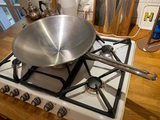 Edelstahl wok 38cm gebraucht kaufen  München