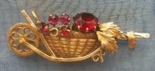 Vintage broche brouette d'occasion  Poncin