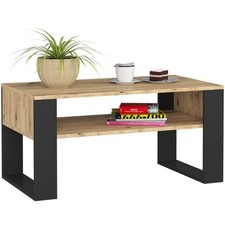 AKORD STOLIK KAWOWY DOMI DĄB ARTISAN / CZARNY na sprzedaż  PL