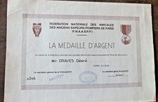 Diplôme medaille argent d'occasion  Morestel
