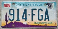 Targa arizona originale usato  Biella
