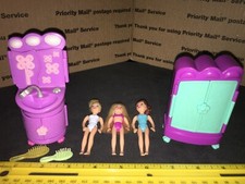 Armário POLLY POCKET 2006 / Pia de banheiro / 3 figuras / 2 escovas comprar usado  Enviando para Brazil