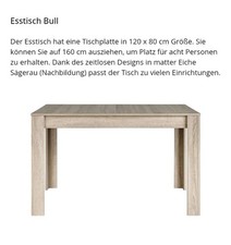 Esstisch ausziehbar 120 gebraucht kaufen  Brandis