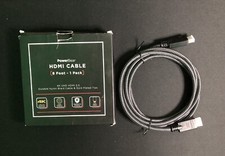 Cabo PowerBear HDMI 8 pés 4K UHD HDMI 2.0 cabo de trança de náilon e pontas banhadas a ouro comprar usado  Enviando para Brazil