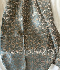 Tecido jacquard brocado de seda folha de gingko francês antigo #1 ~ Art Deco ~ Verde, usado comprar usado  Enviando para Brazil