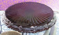 prato de bolo vintage Avon 1886 Cape Cod vermelho rubi pedestal comprar usado  Enviando para Brazil