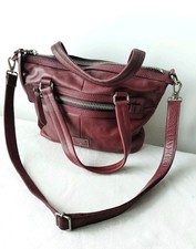 Bolsa satchel Fossil Purse Dawson couro de vaca seixo com alça transversal, usado comprar usado  Enviando para Brazil