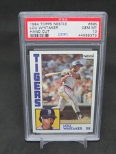Usado, 1984 TOPPS NESTLE LOU WHITAKER CORTE À MÃO #695 PSA 10 DETROIT TIGERS WF2 comprar usado  Enviando para Brazil