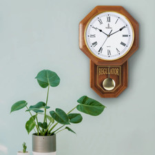 NUEVO Reloj de Pared Verona con Péndulo - Movimiento Cuarzo - Madera Real Alta Calidad segunda mano  Embacar hacia Mexico