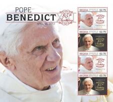 BEQUIA 2012 - Papa Bento XVI - Folha de 4 selos - Novo em folha, sem marca de charneira, usado comprar usado  Enviando para Brazil