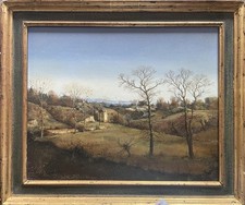 Huile panneau paysage d'occasion  Montbrison