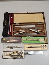 Lote de juegos de dibujo, instrumentos de dibujo y escritura, tacro, LUTZ, Charvoz, vintage segunda mano  Embacar hacia Mexico