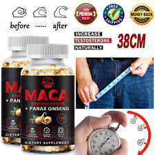 Maca preta 10000mg 240 cápsulas vegano peruano ginseng resistência desempenho energético comprar usado  Enviando para Brazil