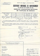 D359 certificat rapatriement d'occasion  Thionville