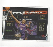 2000-01 Fleer Triple Corona Baloncesto Triple Amenazas Inserto Individual - Tú eliges segunda mano  Embacar hacia Mexico