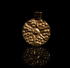 Goldener scheibenanhänger nop gebraucht kaufen  Deutschland