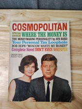 Cosmopolitan Magazine April 1963 JFK Jackie Ayn Rand Vintage JFK Era Cover comprar usado Cosmopolitan Magazine April 1963 JFK Jackie Ayn Rand Vintage JFK Era Cover comprar usado  Enviando para Brazil