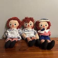 Bonecas RAGGEDY ANN & ANDY 16" vintage 1963 por KNICKERBOCKER Toy Co Leia  comprar usado  Enviando para Brazil