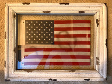 White framed flag for sale  Janesville