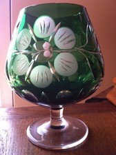 Vase grünes überfangglas gebraucht kaufen  Mettenheim