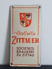 Antikes emailleschild zittauer gebraucht kaufen  Magdeburg