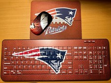 Teclado e mouse de futebol sem fio USB NE Patriots com mouse pad Patriots comprar usado  Enviando para Brazil