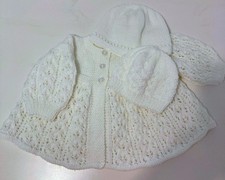 Hand knitted matinee for sale  BLYTH