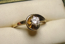 Usado, Anel de ouro 14 quilates com diamante comprar usado  Enviando para Brazil
