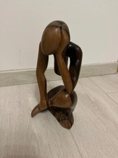 Handcrafted wooden thinker d'occasion  Paris II