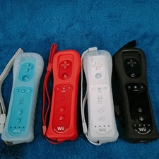Nintendo Wii Remote Plus Conjunto Oficial 4 Cores Azul Vermelho Branco Preto com Capas e P comprar usado  Enviando para Brazil