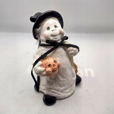 Estatueta de cerâmica vintage gordinha bruxa fantasma vassoura abóbora década de 1990 decoração fofa comprar usado  Enviando para Brazil