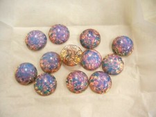 12 cabochões vintage tchecos grandes redondos 21 mm opala de fogo comprar usado  Enviando para Brazil
