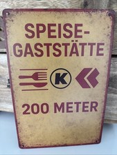 Blechschild ddr speisegaststä gebraucht kaufen  Duisburg