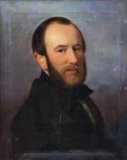 Antico ritratto biedermeier usato  Pomezia