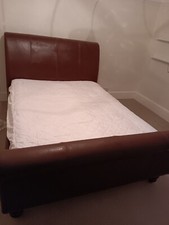 Brown leather sleigh for sale  BEACONSFIELD