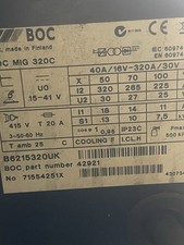 Box 320 welding for sale  PETERBOROUGH