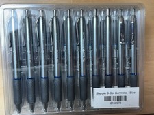100 CANTIDADES - Pluma de tinta Sharpie S-Gel con cañón de metal Gunmetal - LOTE DE DESBORDAMIENTO DE LOGOTIPO AZUL segunda mano  Embacar hacia Mexico