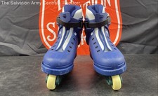 Skate em linha Razors masculino azul com cadarço no tornozelo tamanho 12 com lâminas de skate comprar usado  Enviando para Brazil