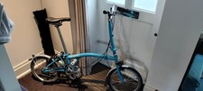 Brompton bike aqua for sale  LONDON